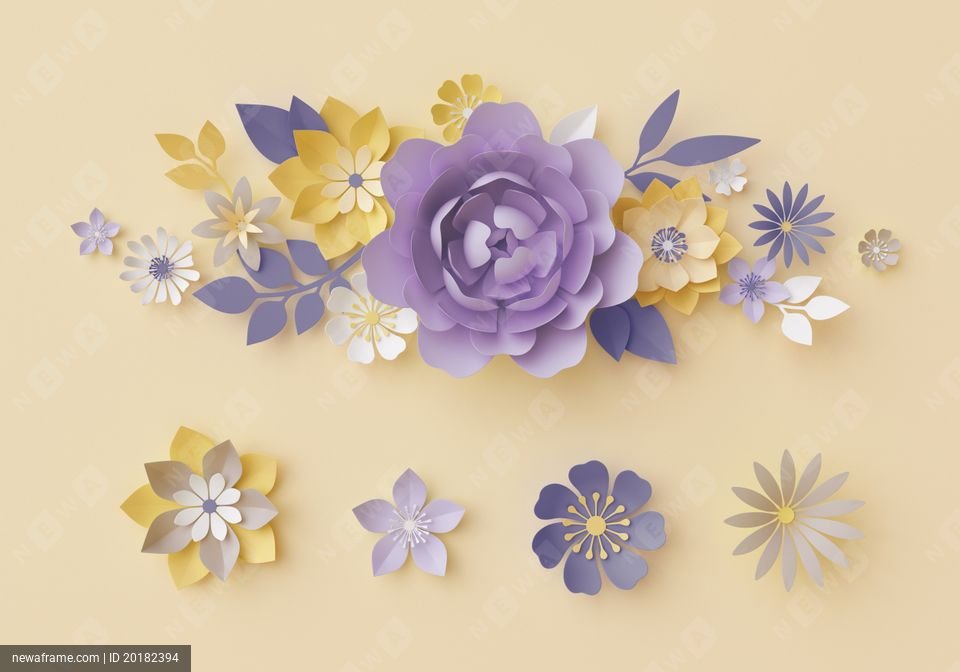 2018 WA YV Paper Flower Color 03 ID20182394