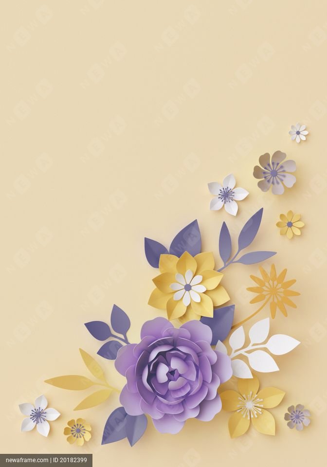 2018 WA YV Paper Flower Color 08 ID20182399