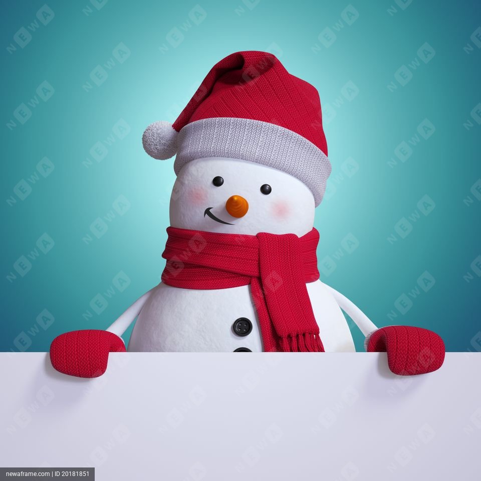 2018 WA Snowman Color 02 Blue White ID20181851