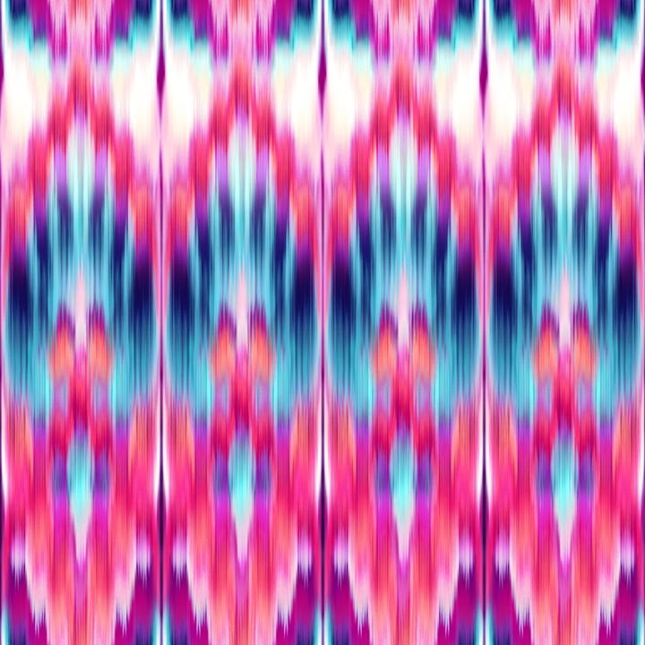 seamless abstract texture, ethnic ikat pattern, retro intricate background, traditional asian fabric, fashion textile design, pink blue neon wallpaper, kaleidoscope ornament