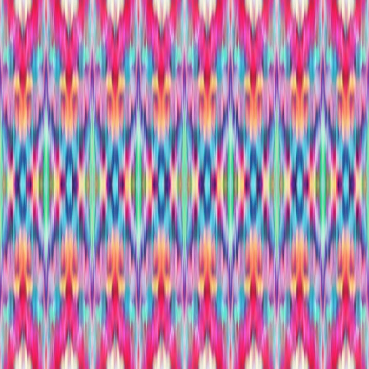seamless abstract texture, ethnic ikat pattern, retro intricate background, traditional asian fabric, fashion textile design, pink blue neon wallpaper, kaleidoscope ornament