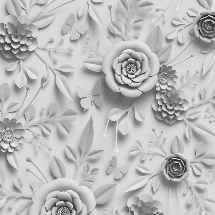 2018 WA Paper Flowers White 05 ID20181658