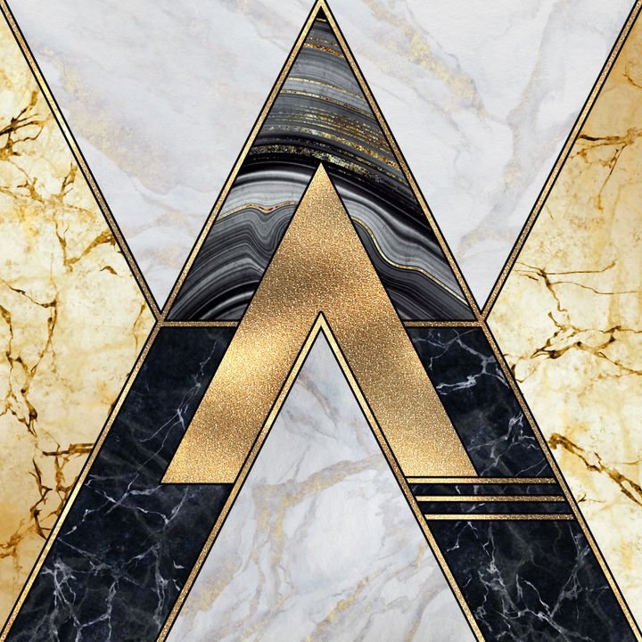 abstract geometric background, art deco pattern, modern mosaic inlay, creative textures of marble granite agate and gold, artistic artificial stone, marbled tile surface, fashion marbling illustration