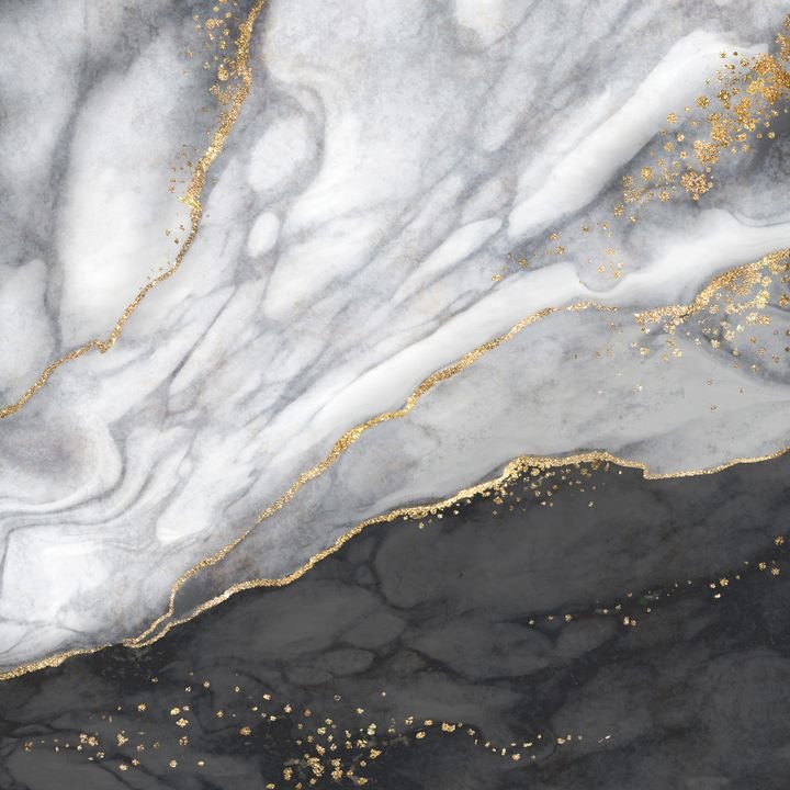 abstract marble background, artificial stone texture with veins and golden glitter, trendy wallpaper