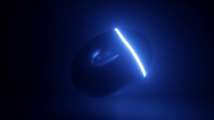 3d render, abstract background, seamless animation, glowing neon torus shape, ultraviolet rings, cosmic donut, laser show, alien weapon technology, esoteric energy, ultraviolet spectrum