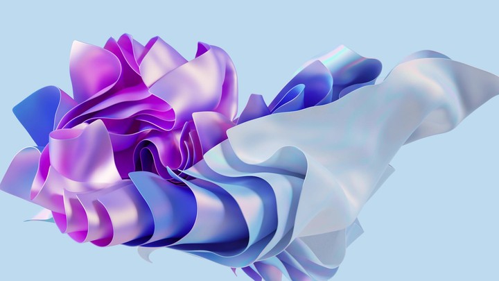 abstract background with waving cloth, 4k animation of levitating drapery, fashion wallpaper with textile, 3d render
