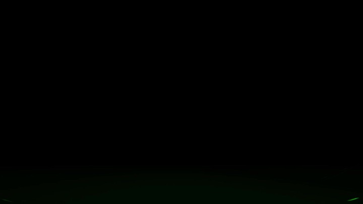 Abstract background of curvy green neon lines, moving towards the camera and return, leaving glowing trails. Cycled 3d motion animation.